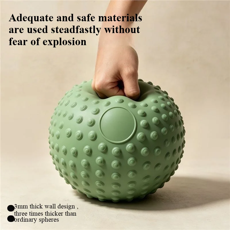 Abdominal Pressure PVC Yoga & Pilates Massage Ball Non-slip Surface Easy-Clean Mini Exercise Ball for Belly Toning 25cm Diameter