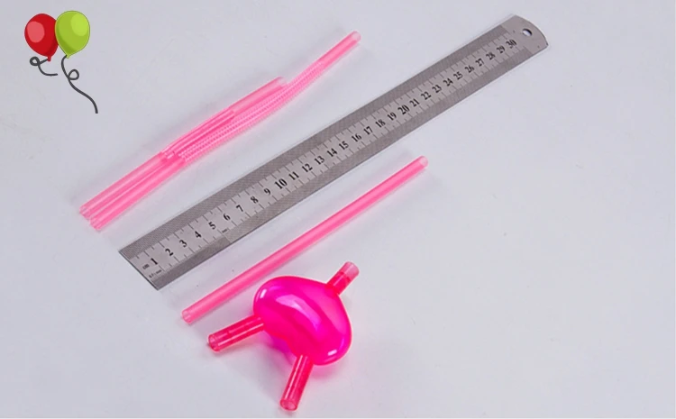 1PCS Funny Love Heart Double Straw Unique Flexible Drinking Tube Kids  Colorful Plastic Drinking DIY Straws Bar Accessories