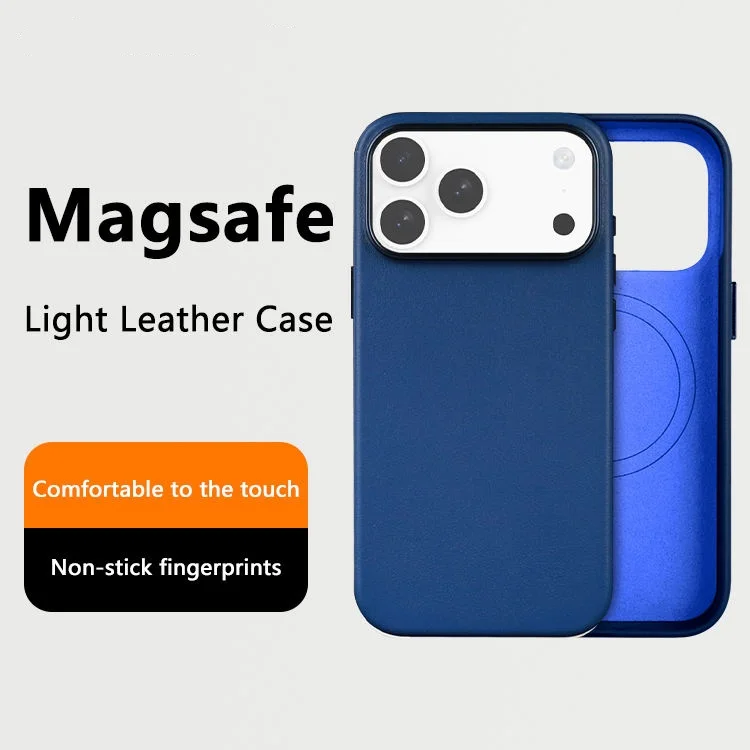 product premium top grain brown genuine leather slim luxury phone case for iphone 17 pro max compatible magnetic ring slim fit cover-2