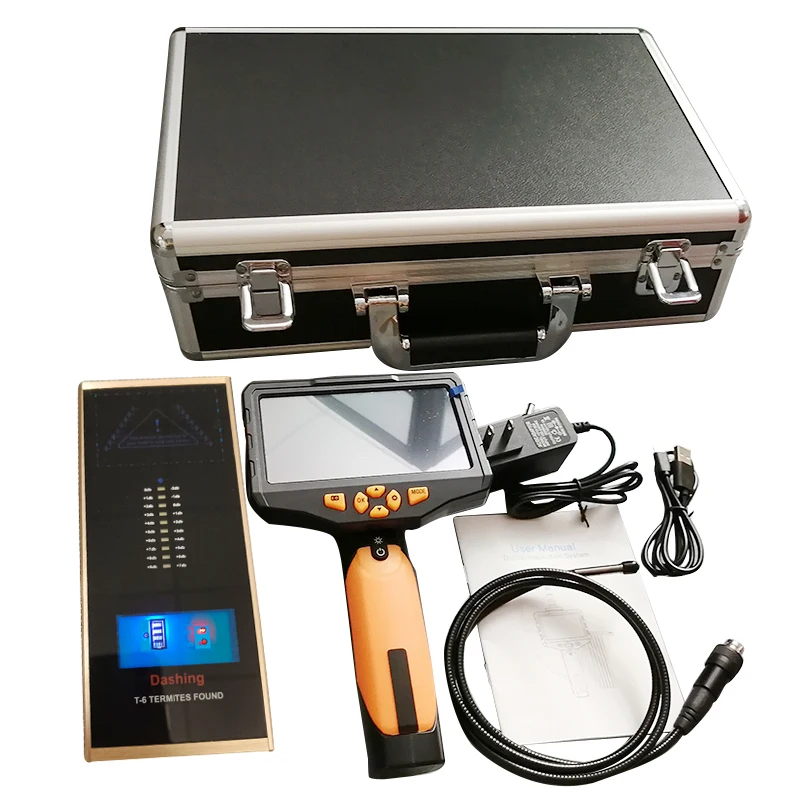 Inch Screen Endoscope Lens With LED Flashlight 32GB TF Card Digital  Video Camera for Detector Termites Pest Control