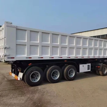 3 Axle Stone Coal Sand Iron Core Rear Dump Truck Semi Trailer