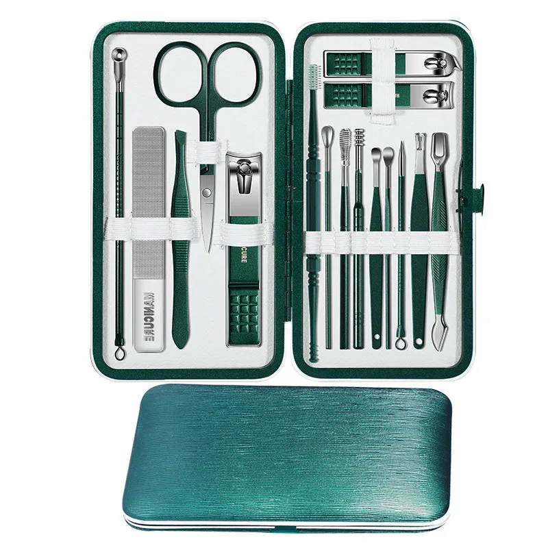Factory Hot Sale Beauty Set Professional 18 Pieces Manicure Set Tools Manicure