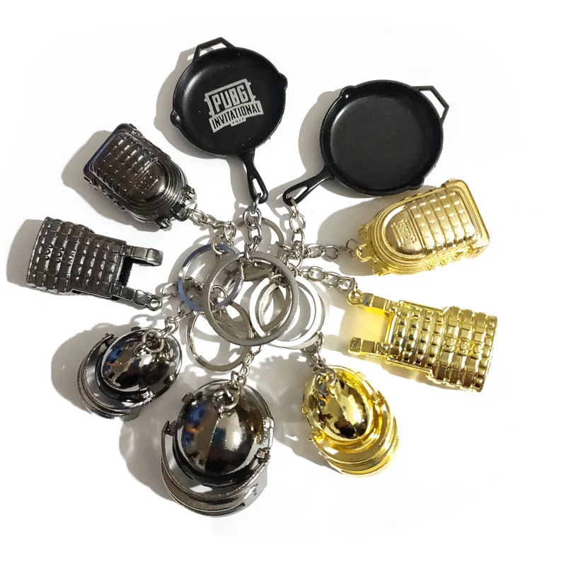 High Quality Mini Pistol Model Keychain Zinc Alloy Game Model Gun Shape Keychain Men Army Fan Metal Miniature Model Keychain