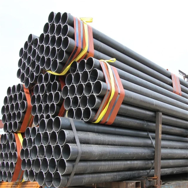 Small Diameter API 5L ERW Welded Steel Pipe Carbon Black Painting