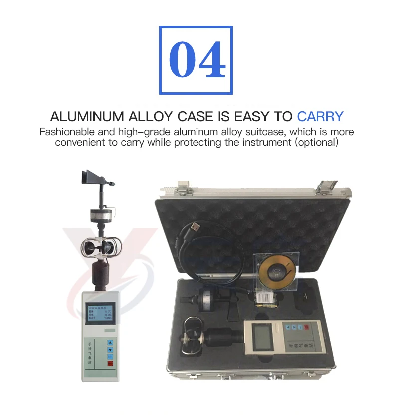 Handheld Weather Meter Fourinone Weather Element Meter Portable