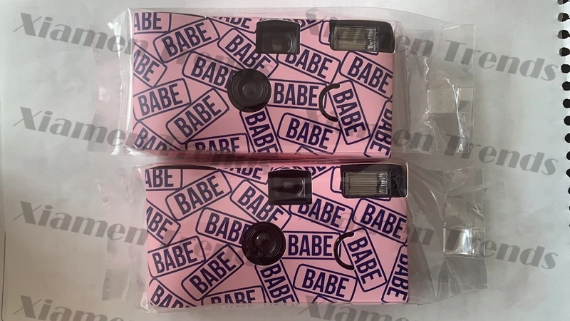 NEWEST LOVELY New One Touch Instant Best Cheap 35mm Film Disposable Wedding Camera with Flash Pastel Color Party Photography