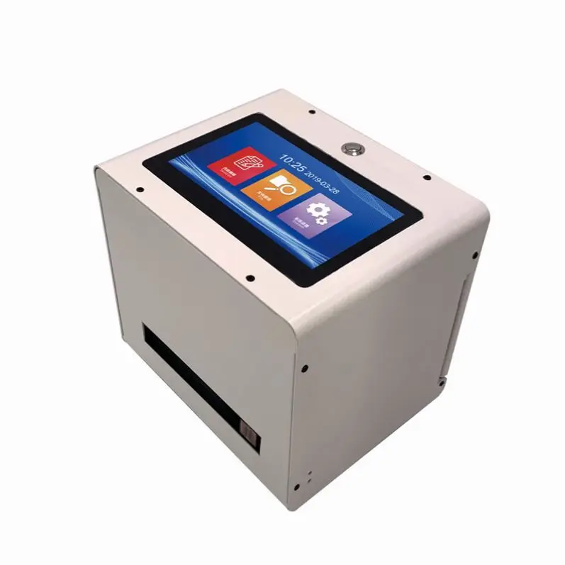 Static Intelligent Inkjet Printer 7 inch Color Touch Screen Support Printing Text Image Barcode Expiry Date Count Table