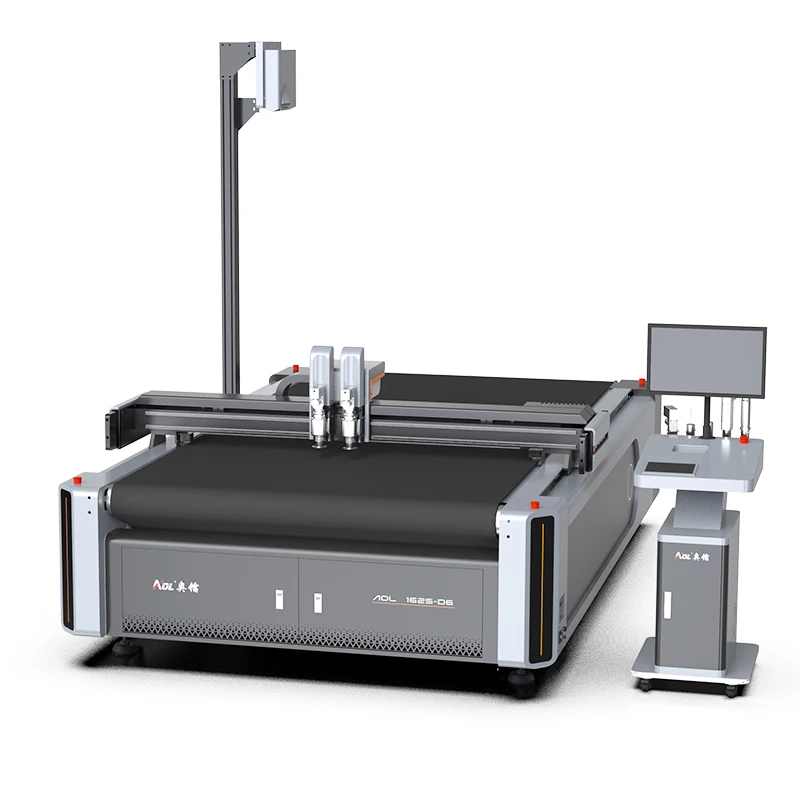 AOL Die Cnc Automatic Cutter Cloth Oscillating Auto Feeding Knife Apparel Fabric Automatic Vibration Knife Cutting Machine