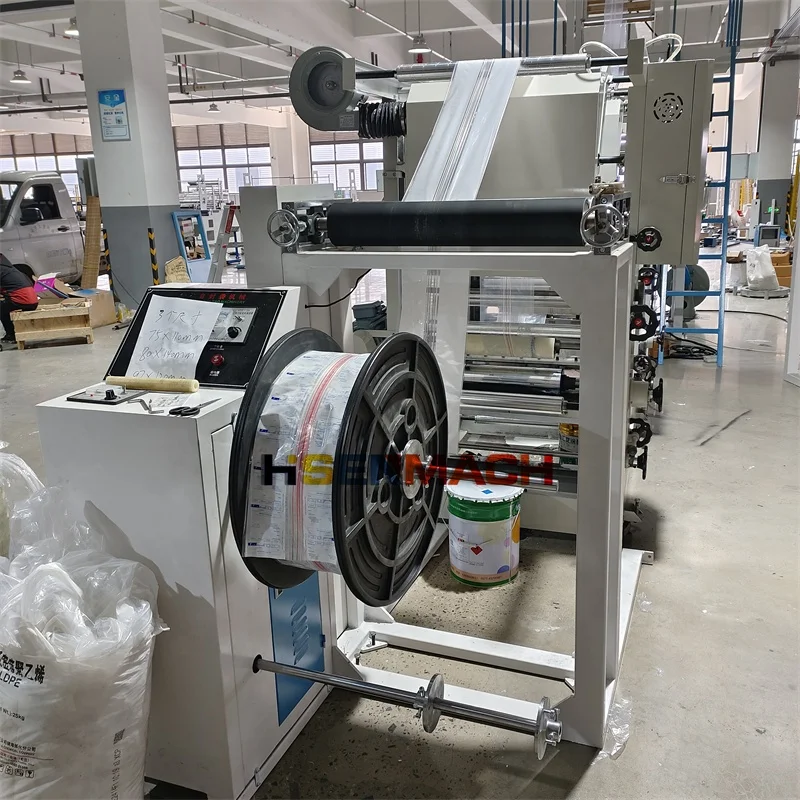 High Speed Two Color Gravure Plastic Tube Ziplock Bag Extruder Film Blowing Machine and Print Machine
