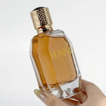 Customizable 100ml Perfume Glass Bottle Vase Type with Pump Sprayer and Multiple caps