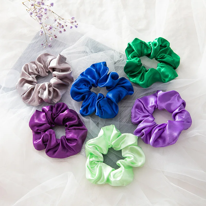 20 Scrunchies Mousseline De Soie Mosotech - Multicolore, Élastiques Cheveux Doux