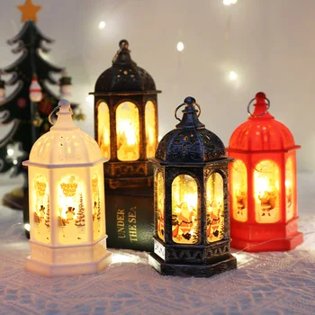 Table Hanging Hexagon Lanterns Led Light Decorative For Christmas Decorations Home House