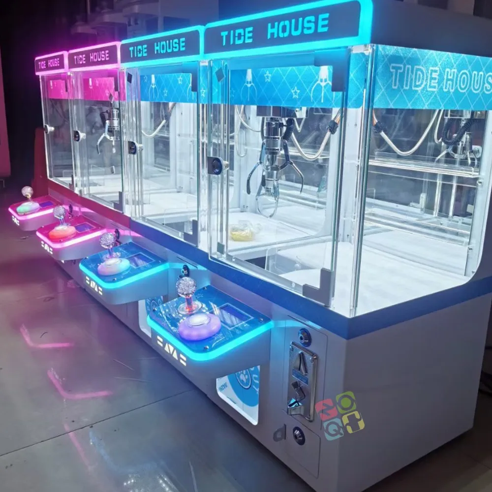 Tide House Coin-Operated Mini Claw Crane Machine Tabletop Doll Prize Vending Machine