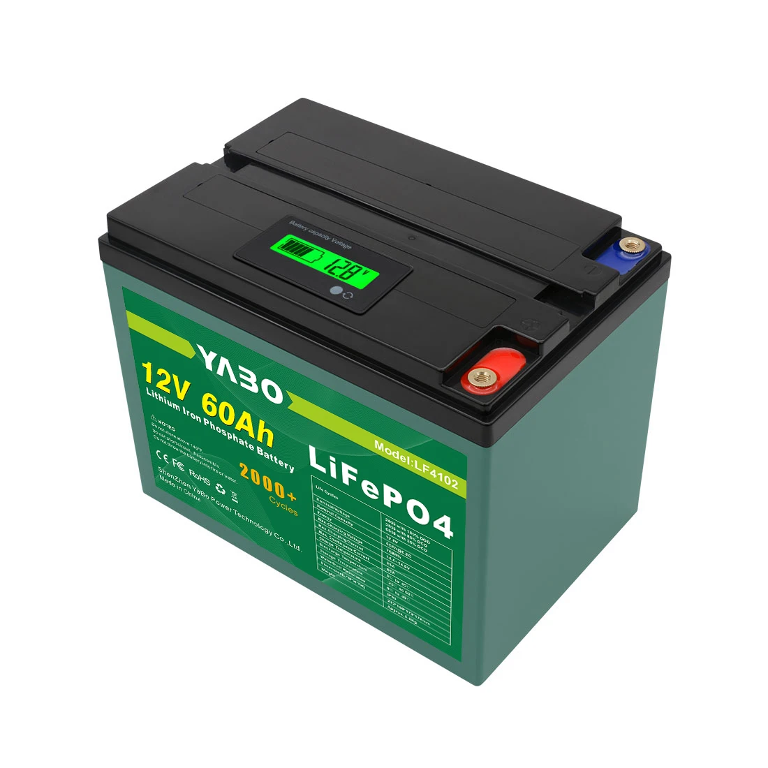 Factory Direct Rechargeable Portable Lithium Iron Phosphate Pack Deep Cycle 36V 24V 12V 60Ah LiFePO4 Battery