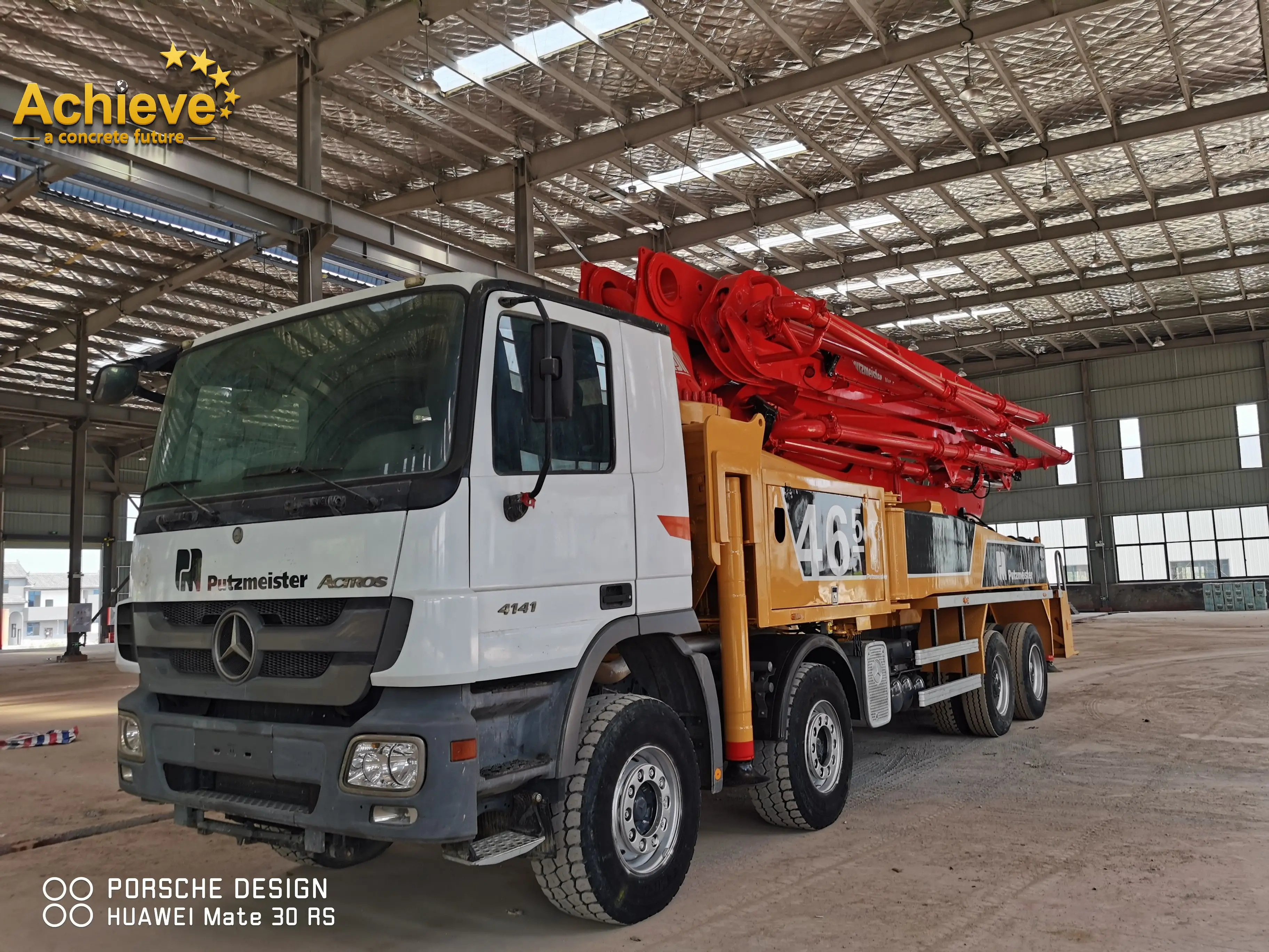 Putzmeister M425 42m Used Losding Truck Mounted Concrete Mixer And