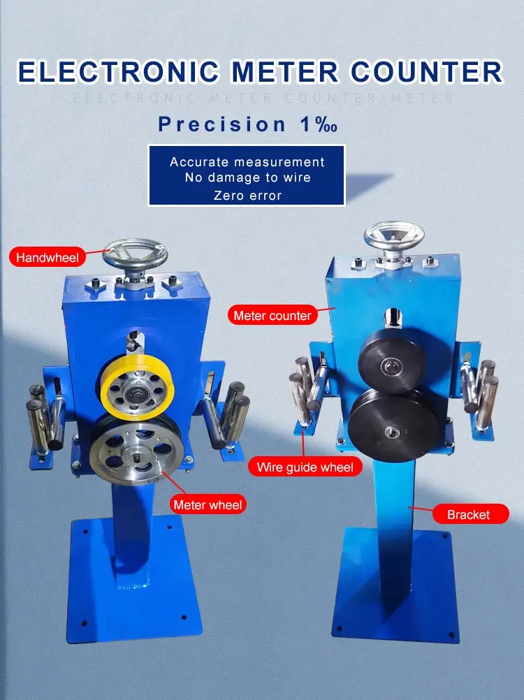 Qipang Wire Rope Length Measuring Machine Digit Cable Length Measuring