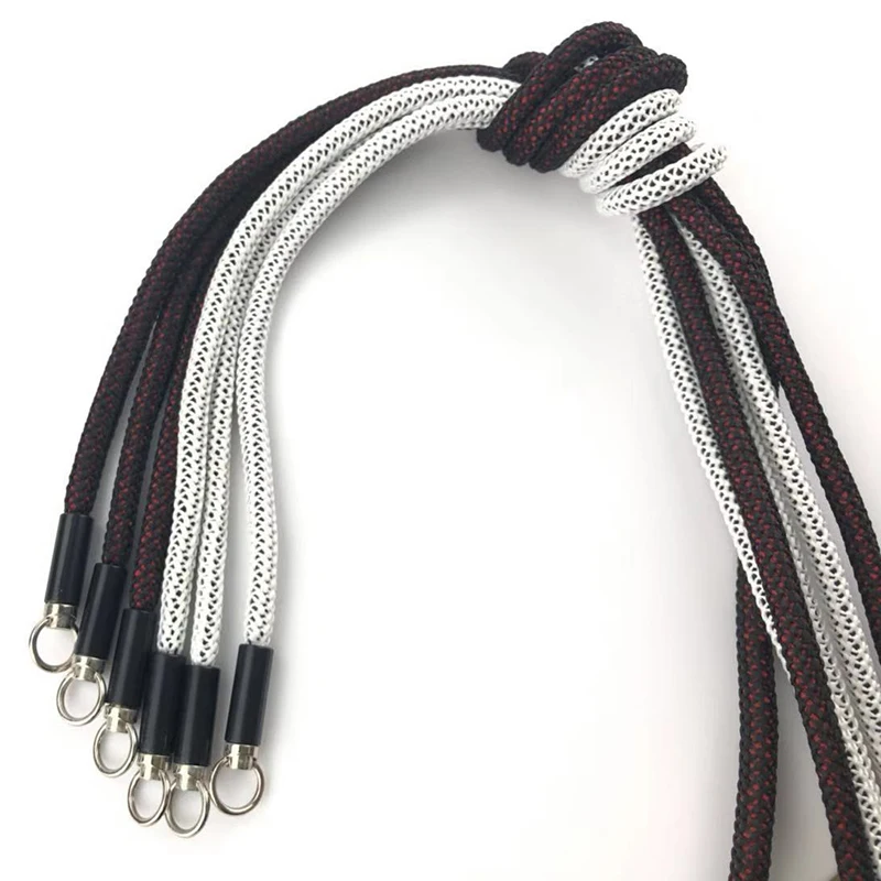
Custom Nylon Polyester Braided Round Rope With Metal Tipping End For Hoodie Shoes 