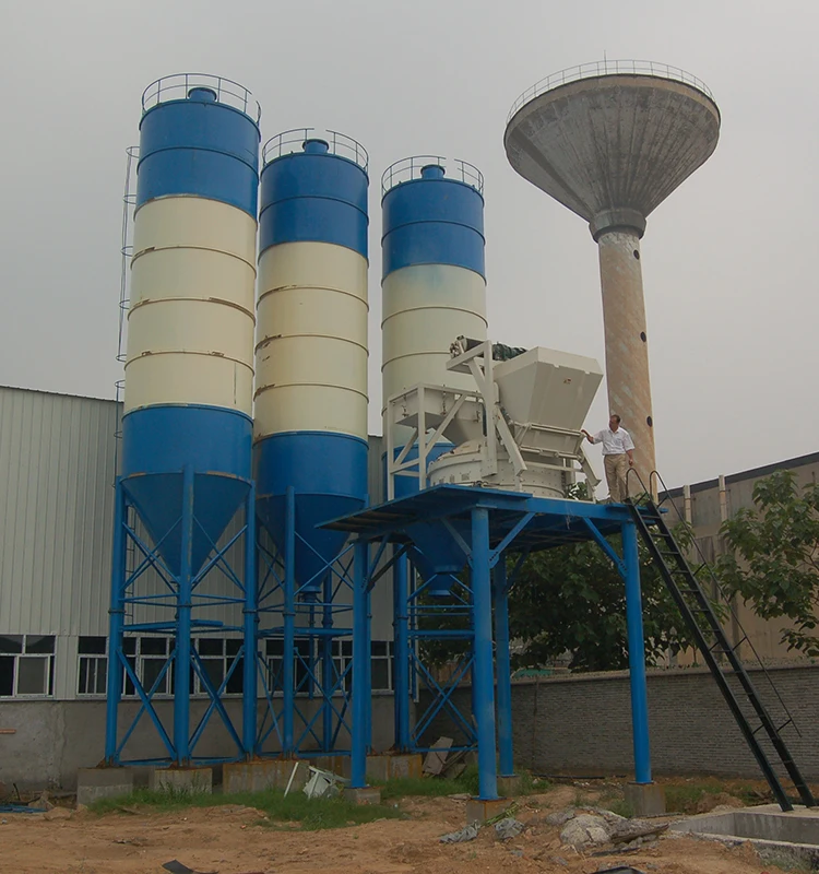 Large Capacity High Efficiency Pre Mixing Floating Wet Concrete Batching Plant Portable Concrete Batch Plant