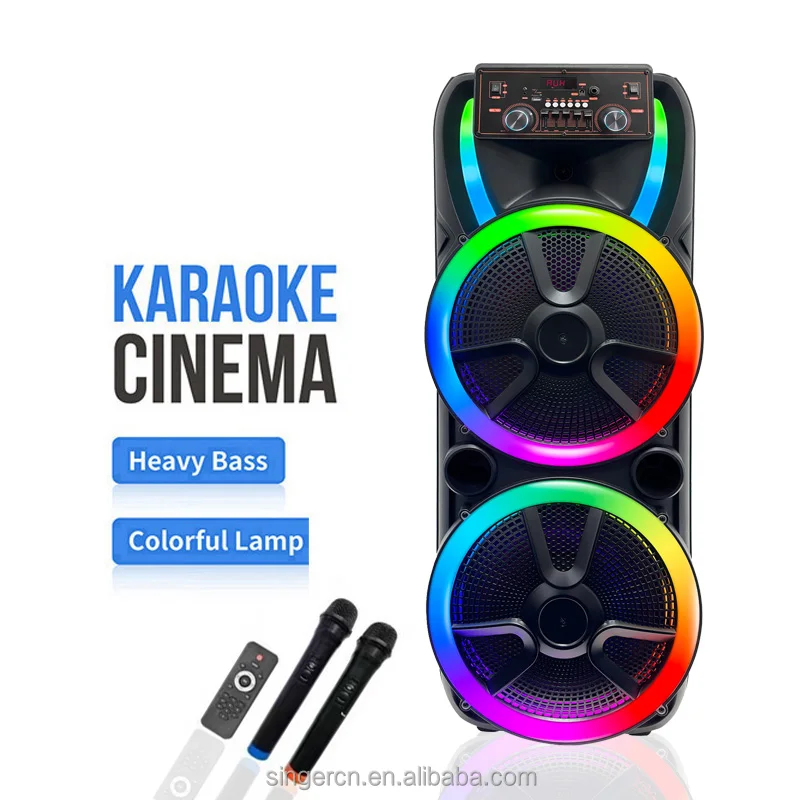 Portable Wireless Karaoke Speaker DR-1506 with Dual 15