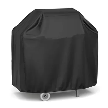 Factory Outdoor Garden BBQ Barbecue Grill Cover UV Protection Waterproof Dust-proof Windproof 8000 PA 210/420D Oxford Black