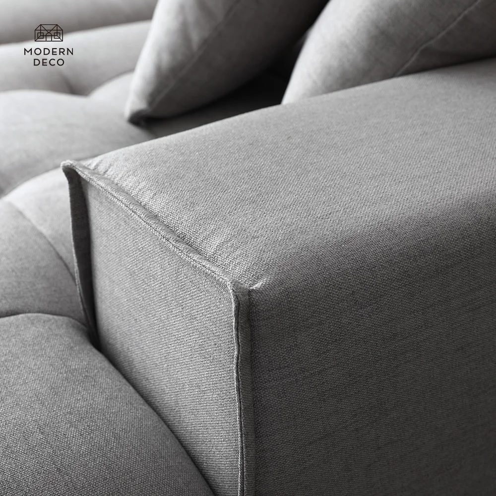 Xác minh Nhà sản xuất Tùy chỉnh Ghế Sofa Phòng khách En l Căn phòng Lớn Rộng Dài Ghế Sofa Bộ