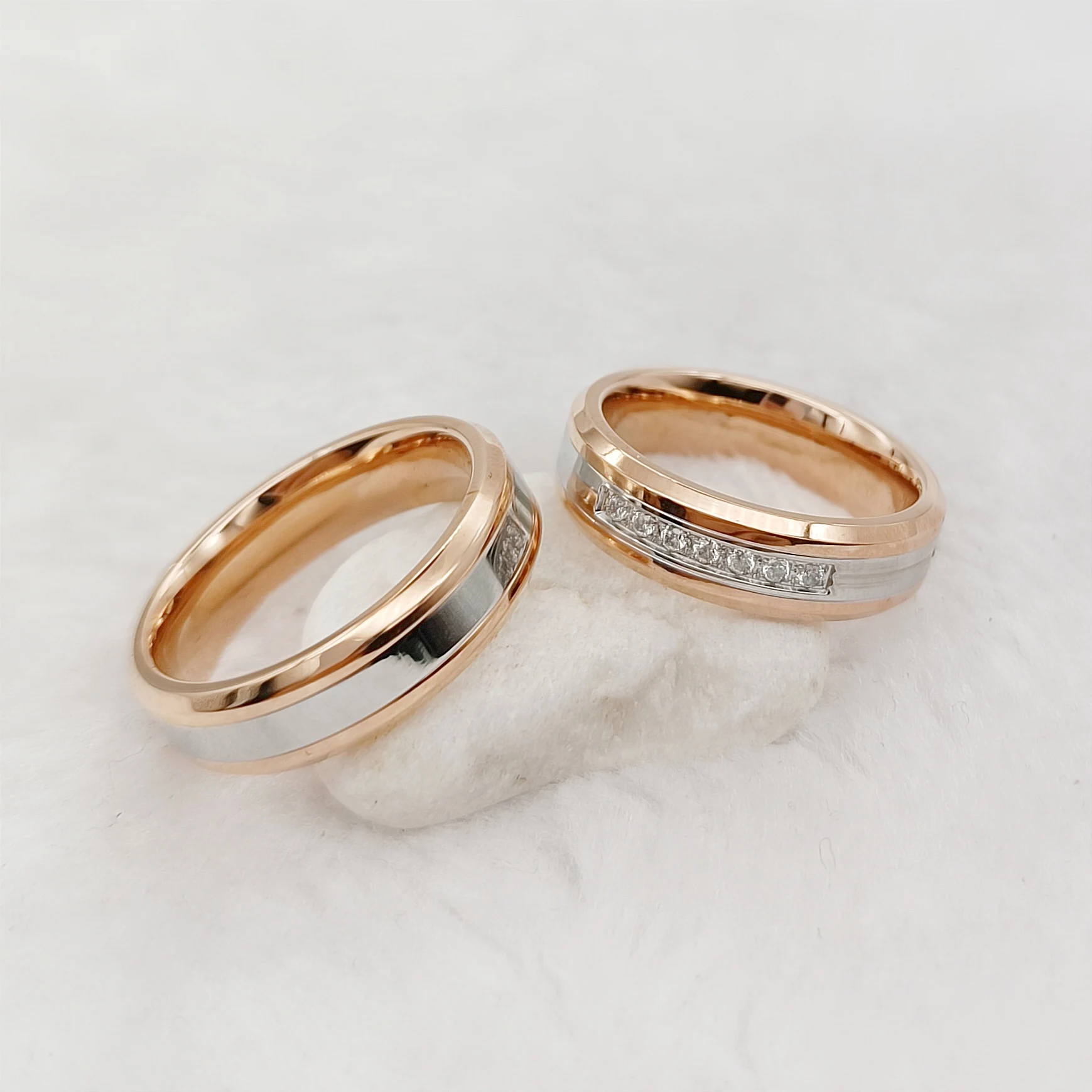 Promise Ring Women's Gold Wedding Ring Sets Anniversary - Main Image