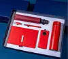 red umbrella+cup+pen+notebook+USB flash drive+powerbank 6pcs