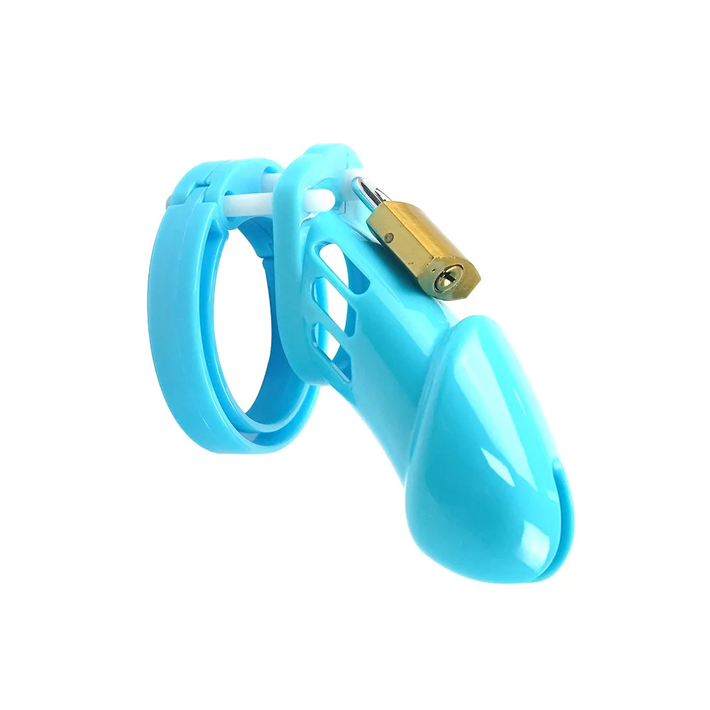 Nouveau mâle souple Silicone chasteté serrure Cage en plastique chasteté cage à oiseaux temporisation Cages pour hommes