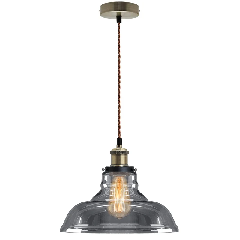 Modern Vintage Shadow Glass Light Shade 