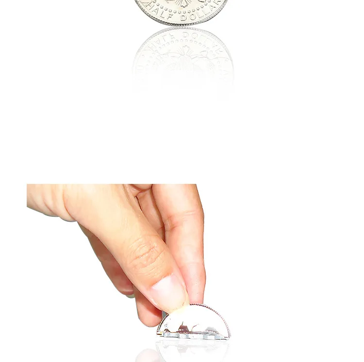 Классическая Магическая монета крупным планом складная трюк