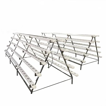 China Agricultural Greenhouses A frame Shelves Hydroponic Systems