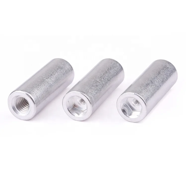 Non-standard customization internal thread nut sleeve 6063 aluminium passivation for electronics