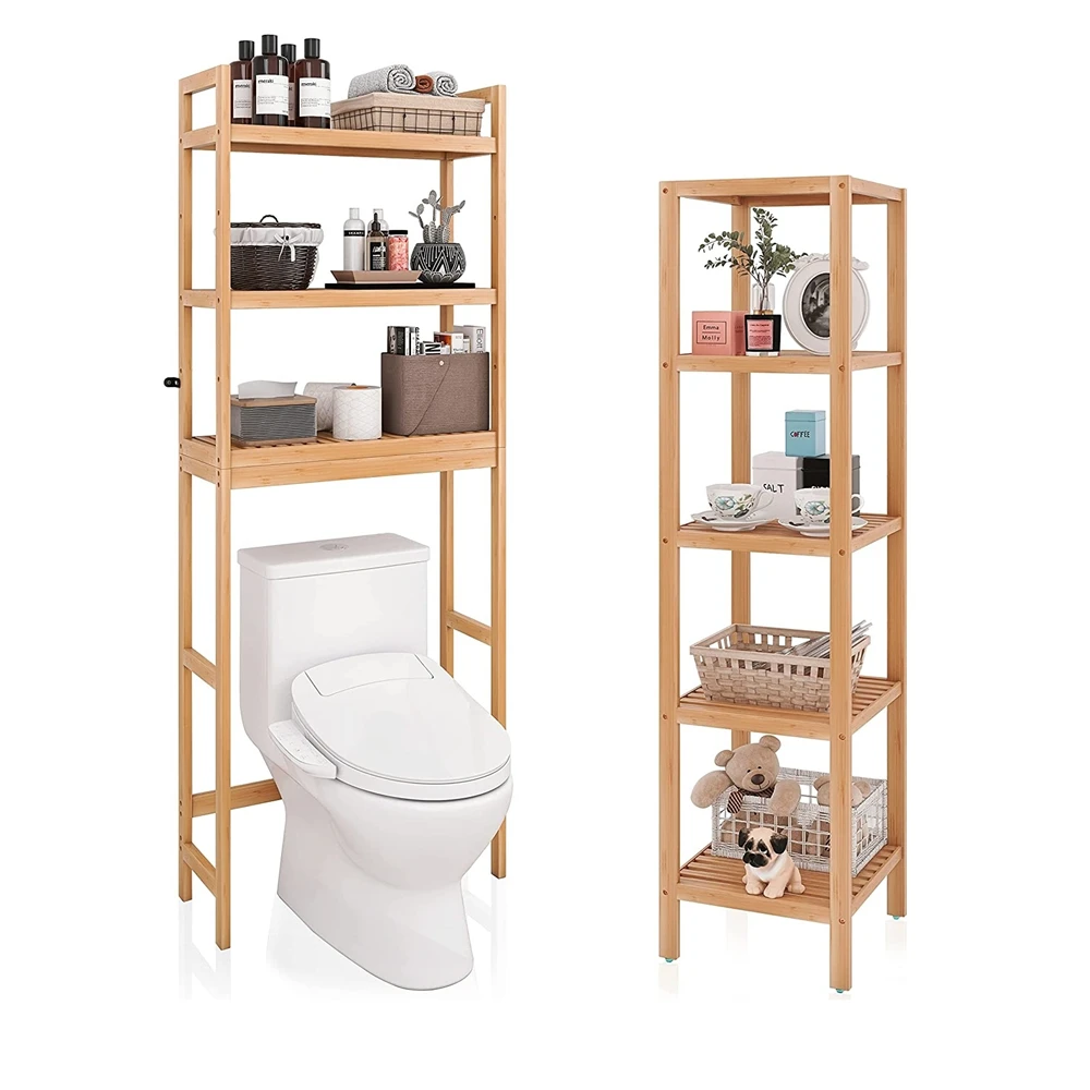Multi Tier Bamboo Rack For Bamboo Bathroom Storage Shelf Bamboo Over ...