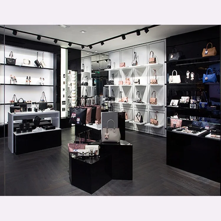 MDF Display Product Handbag Display Cabinet For LV Handbag Store