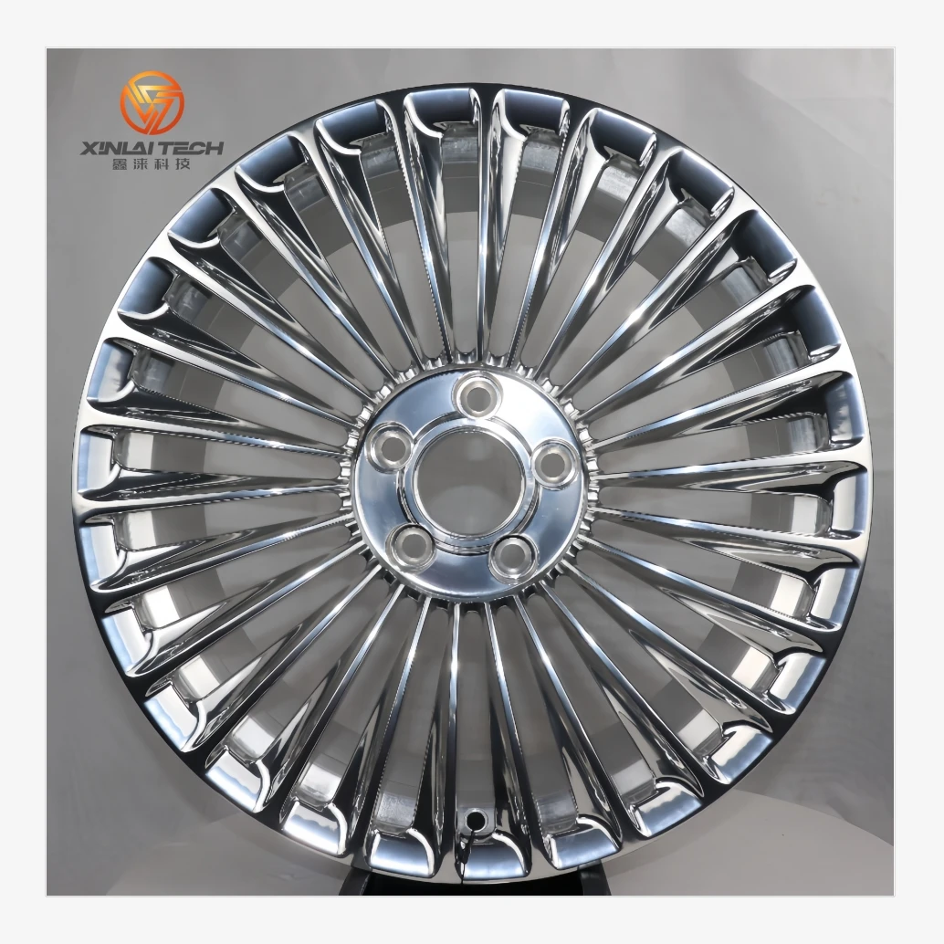 XL Highly Polished Brushed Hyper Silver Multi Spoke 5x120 5x112 5x114.3 Custom Forged Wheel for Mercedes benz Gle bmw audi Rims - Image 4