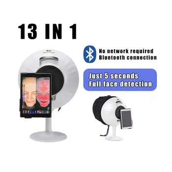 Professional 3d AI face skin Diagnostics analyzer facial Tester scanner magic face mirror device portable skin analysis machine