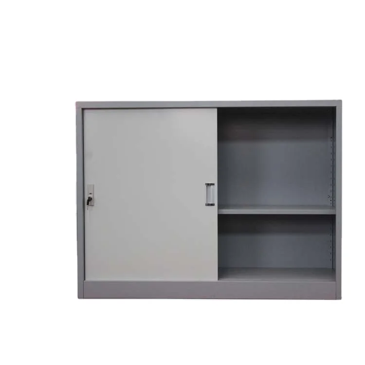 Офисная мебель стальная металлическая маленькая раздвижная дверь мини-шкаф легкий боковой шкаф для хранения файлов