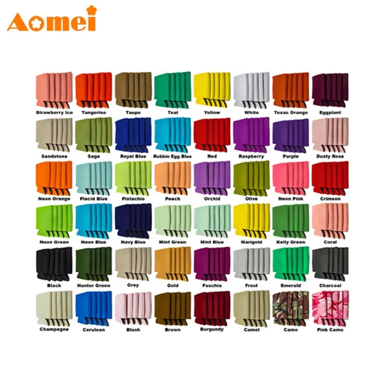 AOMEI Customized 12 16 OZ Blank Sublimation Smart Cheap 3 4 in 1 Thick Foam Drink Beer Bottles Can Cooler Stubby Holder