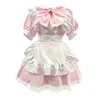 882 copricapo con fiocco grembiule gonna rosa