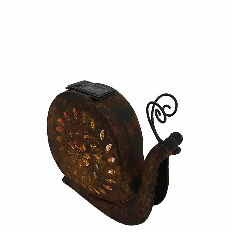 Metal  Snail Statue Outdoor solar Animal 