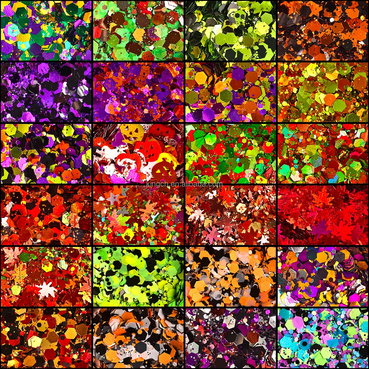 product factory wholesale cosmetic glitter powder hexagon pet bulk holographic glitter mixed chunky glitter powder for crafts 24 colors-3