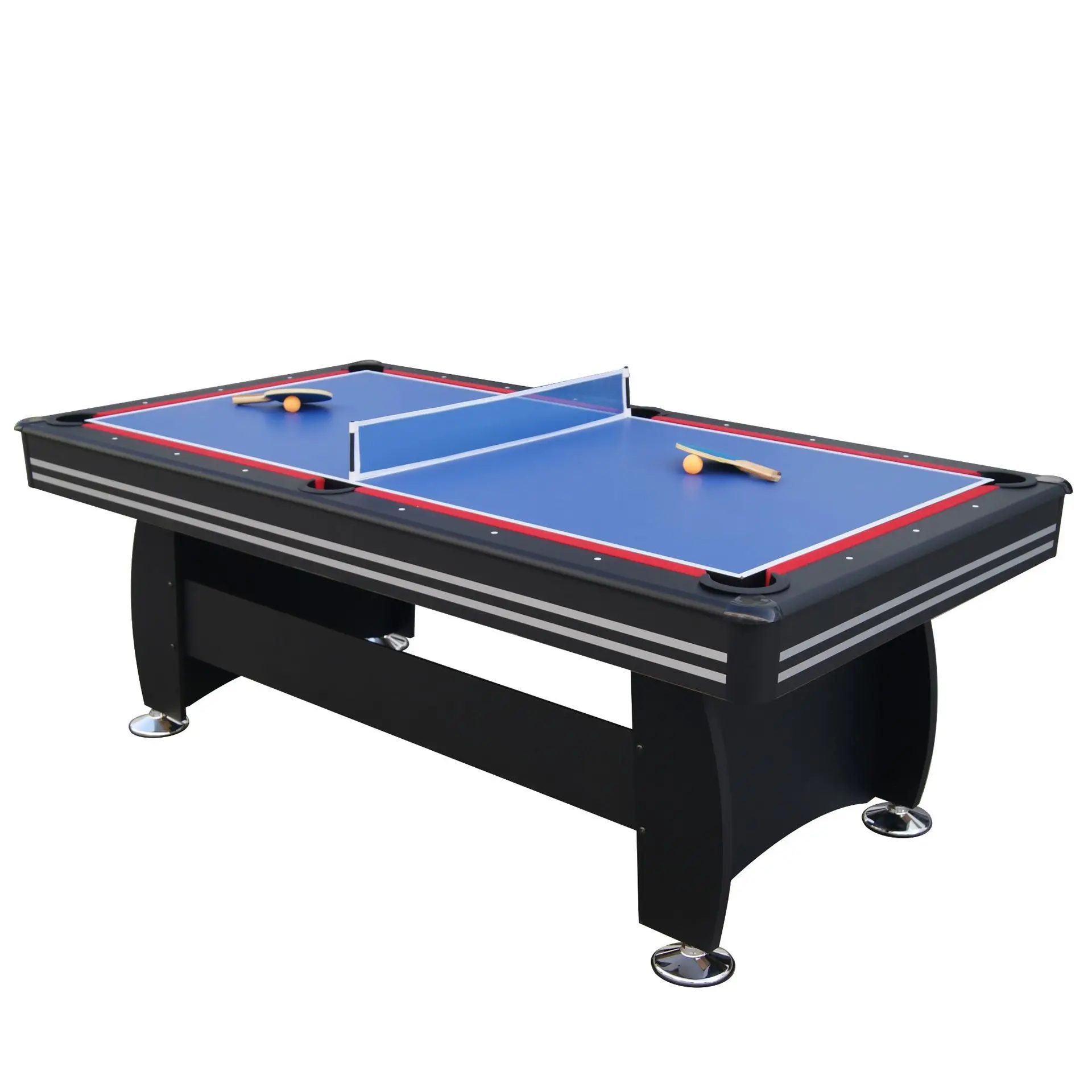7 ft 3 In 1 Combination Multi Game Air Hockey Pingpong Functions Game Table Table Snooker