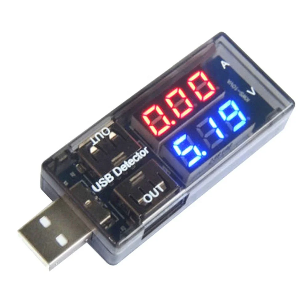 Voltmètre Testeur Tension Meter Testeur d'alimentation USB Testeur Courant Détecteur