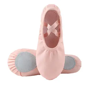 Girls & Adult Ballet Dance Shoes for Gymnastics & Yoga Canvas Material for Rhythmic Training for Children