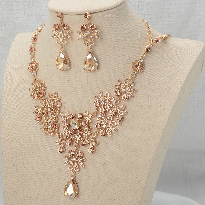 Elegant Rhinestone Bridal Jewelry Set