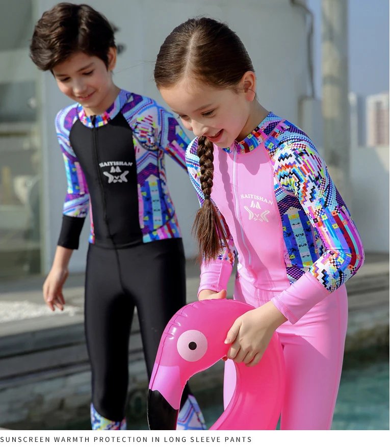 Cute Kids Long Surfing Swimming Suit Diving Wetsuit - Buy Kids Wetsuit ...