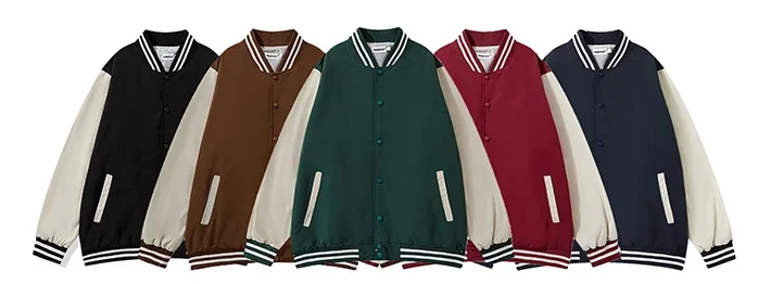 Custom High Quality Men Jackets And Coats Baseball Varsity Jacket Manufacture Unisex Baseball Letter