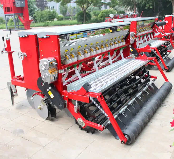 Cheap Best Multifunctional Small Mini Compact Tractor Agriculture Machinery Wheat Seeder /Wheat Fertilizer Planter for Sale