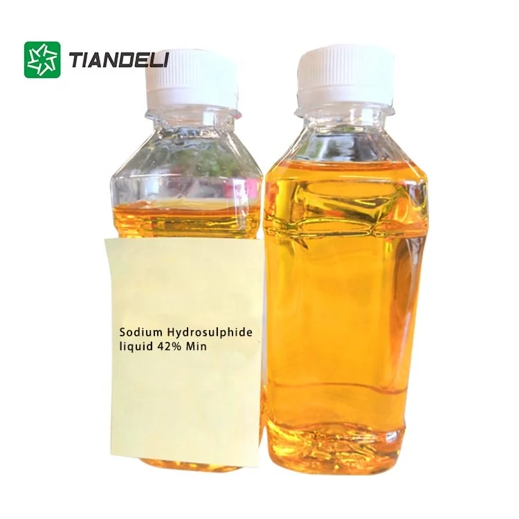 High quality sodium hydrosulphide 30% yellow liquid from qishun chemical for sale