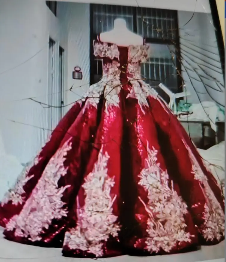 2024 Stunning Wine Red Quinceanera Dresses Ball Gown Off Shoulder 3D Floral Appliqued Beads Girls Pageant Formal Prom Dress| Alibaba.com 2024 Stunning Wine Red Quinceanera Dresses Ball Gown Off Shoulder 3D Floral Appliqued Beads Girls Pageant Formal Prom Dress| Alibaba.com